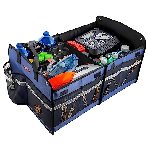 Shurffy Car Trunk Organizer, Large Capacity 73L Multi-Compartment Collapsible Trunk Organizer For Suv, As Shopping Cart, Trunk Organizer For Car Or Picnic Basket #TOP2