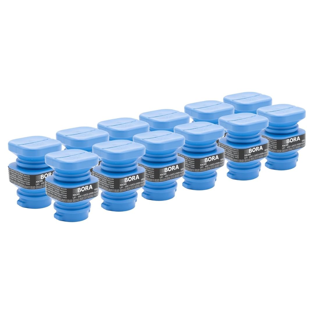BORA 12 Cartouches de Nettoyage pour Four à Vapeur BORA X BO, Auto-Nettoyage, Cartouches Bicompartiment, Nettoyant Accessoires, XBORK/12