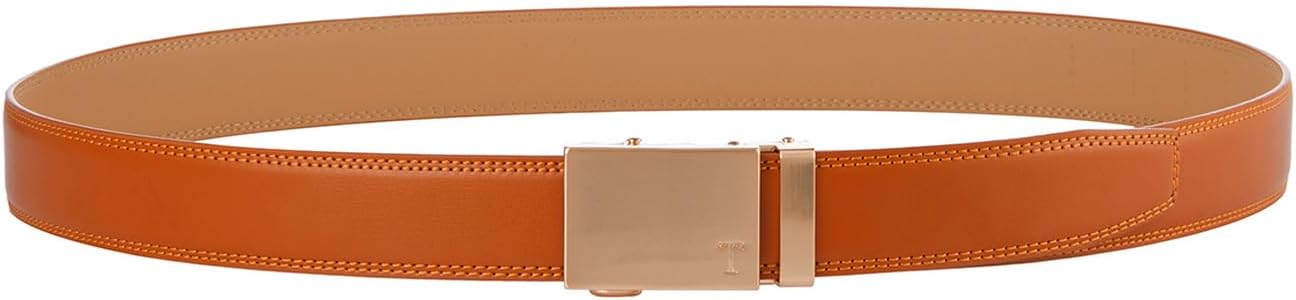 Tonywell Ratchet Belts for Men, Leather Dress Casual Belt, 1 3/8" Adjustable with Comfort Click Buckle - Image 4