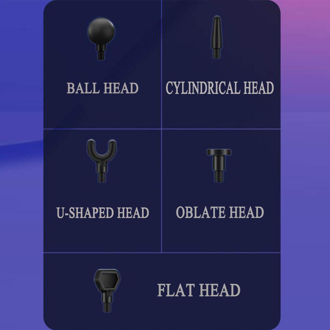 Cabezales de Masaje Pistola con cancelación Opcional sin escobillas reemplazables Touch indicador de Ruido de Pantallas de visualización Held Mini,Black