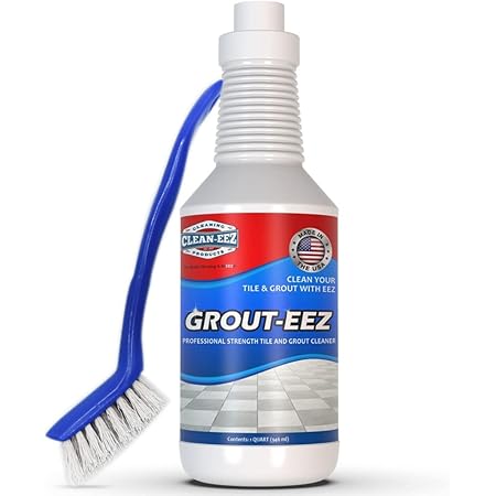 Grout-eez Super Heavy-Duty Grout Cleaner. Easy and Safe To Use. Destroys Dirt and Grime With Ease. Even Safe For Colored Grout. Clean-eez (Single Bottle and Handheld, 32 Ounce)