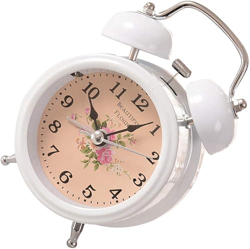 Vista 8 de ARTIBETTER 1pc reloj despertador con luz nocturna reloj de metal estudiante
