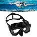 GLOGLOW Diving Goggles, Wide View Adjustable Tempered Glass Lenses Diving Goggles for Underwater Activities (Black)