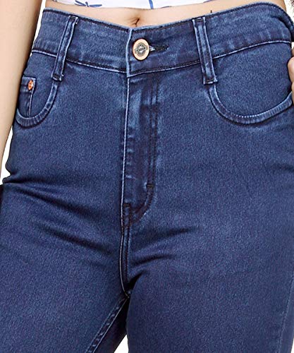 Image of FCK-3 Stretchable Denim Pencil Fit Regular Fit High Waist Jeans for Women