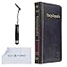 Eco-Fused Faux Leather Book Case for iPhone 6 / 6S - Convenient Wallet Slots Inside – A Vintage Look for Your Modern Device – Also Includes Short Stylus / Microfiber Cleaning Cloth