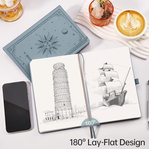 Image of EMSHOI Blank Journal Notebook, 192 Pages, A5 Size (5.7'' x 8.3'')