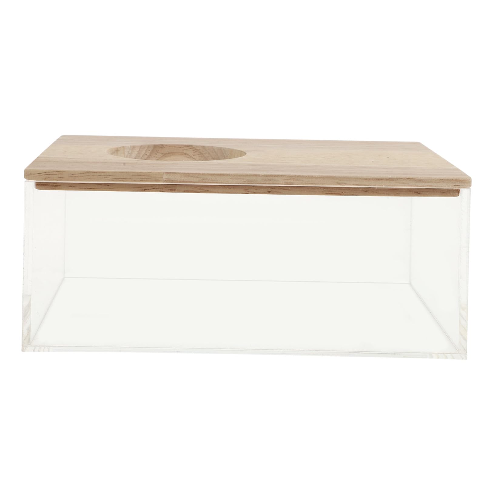Badewanne Sicher zum Spielen und Baden mit Glatter Oberfläche Transparente aus Acryl und Holz Chinchilla für Meerschweinchen und Hamster für Zuhause und Zoohandlung