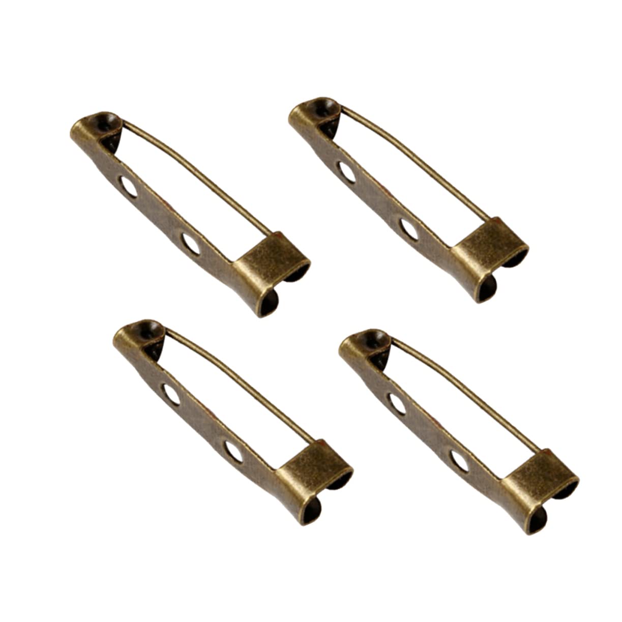 NUOBESTY 600 Stk Bulk-Schmuck Metallstange Balkenbefunde Brosche Rückenleiste Sicherheitsverschluss zurück Rückensicherheit Pin-Rücken Verschluss Brosche Kleidung Stift Schnalle