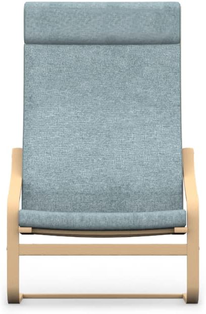 comfortly Chair Slipcover Replacement Hand Made Compatible with POÄNG Armchair - Covers ONLY (Heavy Duty - Pastel Blue)