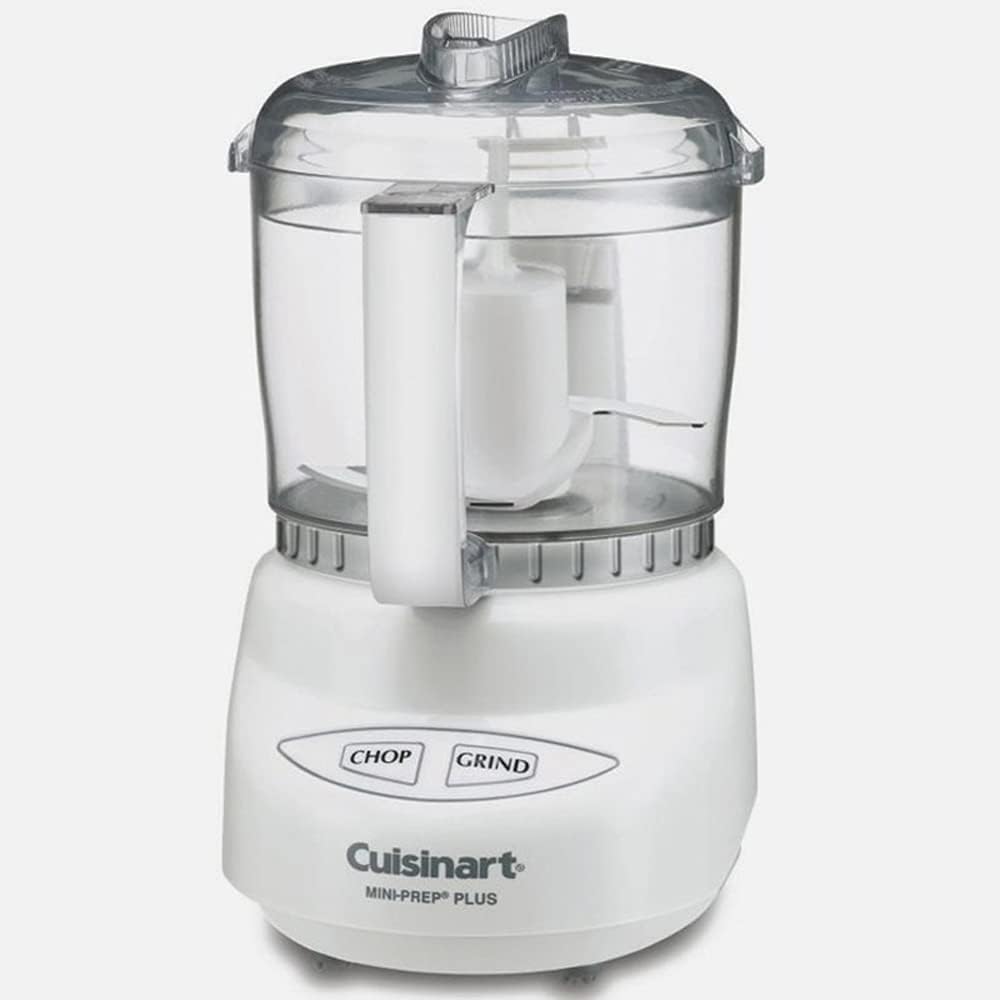 Cuisinart DLC-2A Mini Prep Plus Food Processor White Bundle with 1 YR CPS Enhanced Protection Pack