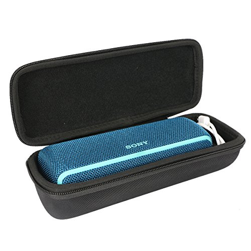 Khanka pour Sony SRS-XB21 Enceinte Portable sans Fil Bluetooth Waterproof Dur Cas Voyage Etui Housse Sac Case by (black2)