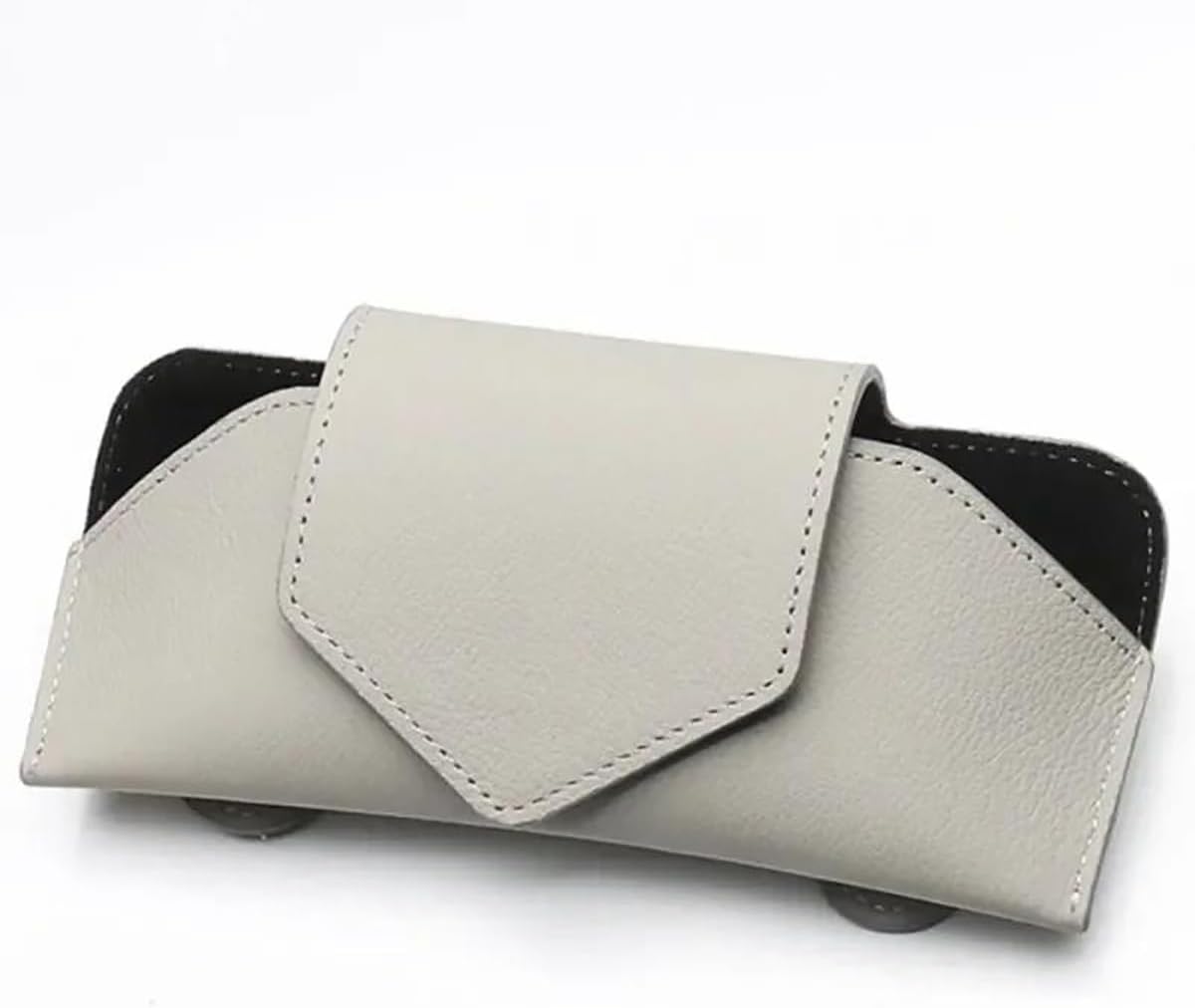 Sunglass Holder Car Glasses Case Auto Sun Visor Glasses Holder Sunglasses Clip Card Ticket Holder Universal Multi-Function Car Accessories Car Sunglasses Holder(Grey)