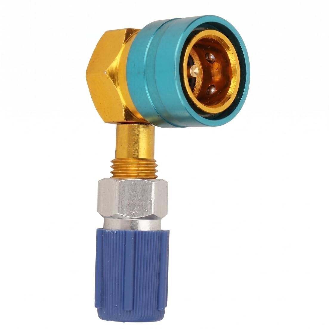 Adaptateur R1234yf à R134a en laiton de 2.4 pouces pour recharge de climatisation auto