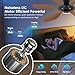 Ceiling Fans with Lights, 51 inch Modern Low Profile Ceiling Fan with Light and Remote App Control, Flush Mount, Quiet DC Reversible, Dim Led Ceiling Fan 6 Blade Softer Wind Indoor/Outdoor Patio Brown
