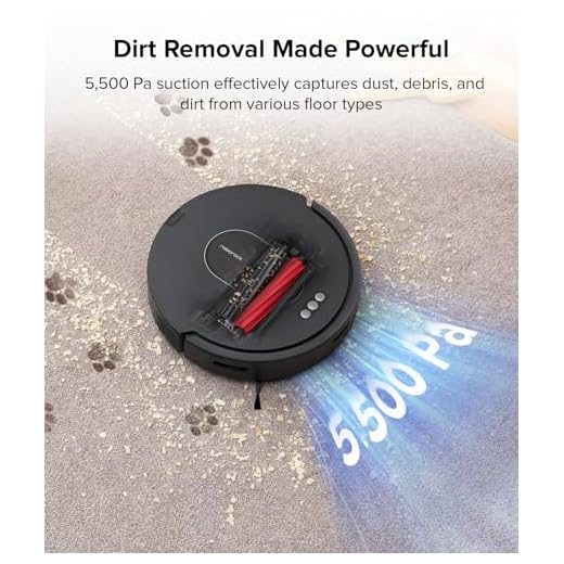 roborock Q5 Max+ Robot Vacuum with Self-Empty Dock, Upgraded from Q5+, 5500 Pa Suction, DuoRoller Brush, Hands-Free Cleaning for Up to 7 Weeks, PreciSense LiDAR Navigation, App & Voice Control