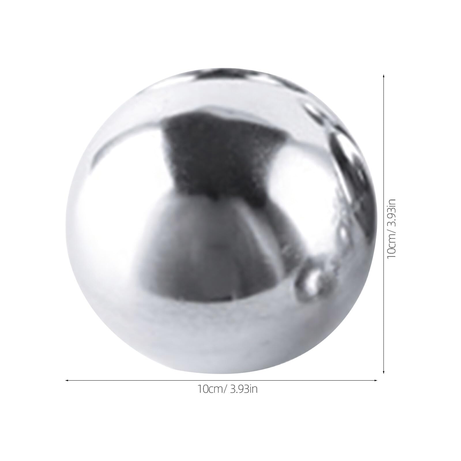 Sfera in Acciaio Inox 304 Lucidata a Specchio da 100 Mm per Decorazioni da Giardino e Casa, Palla Decorativa in Metallo Cava Spessore 1,0 Mm ad Alta Luminosità