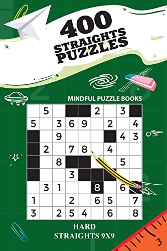 400 Straights Puzzles: Hard Straights 9x9 (Straights Collection)