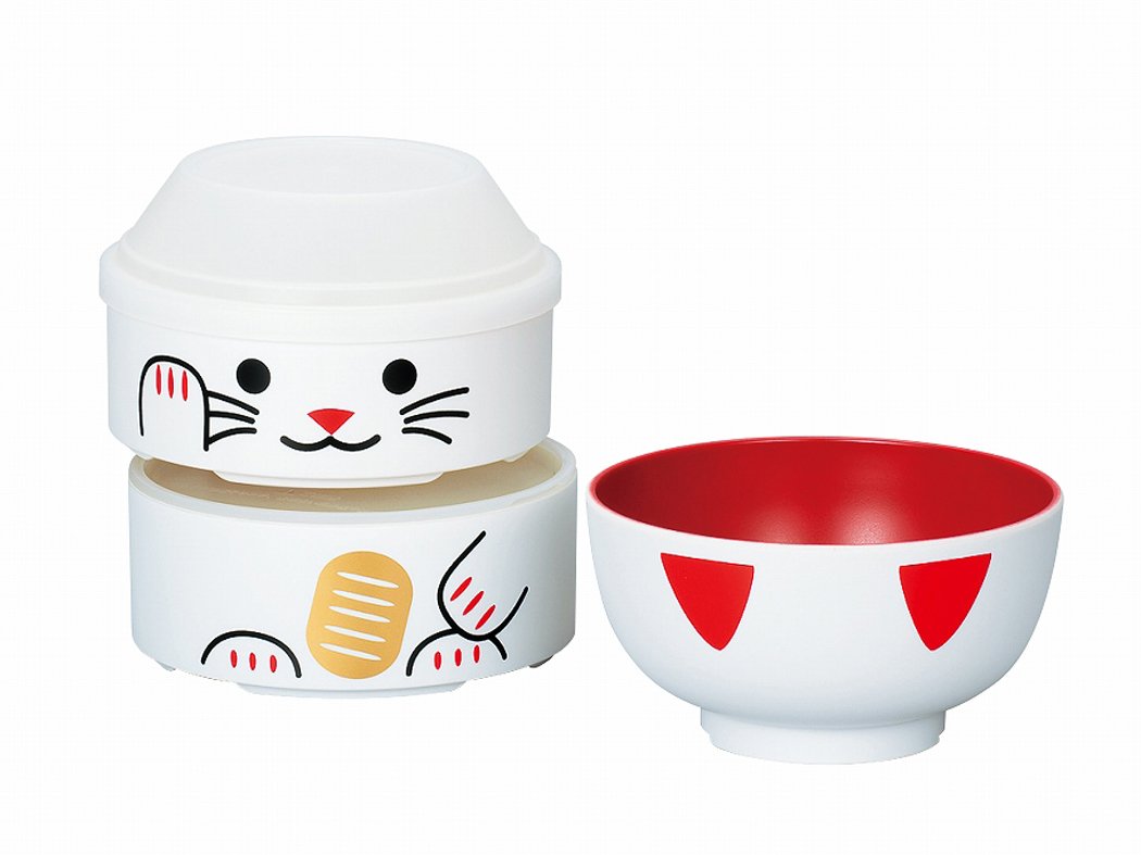 Hakoya Big Bento Kokeshi Maneki Neko Noir