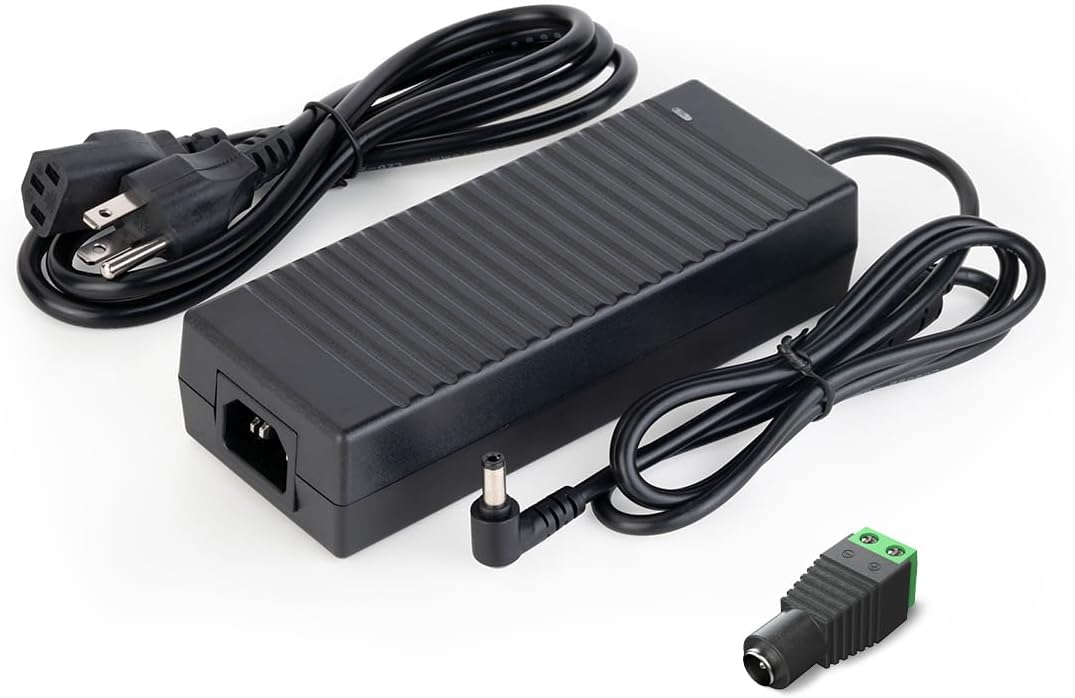 SEZO 12V 10A LED Power Supply AC/DC Converter 100-240V AC to DC 12V 120W Transformer for WS2811 WS2815 RGB LED Strip Power Supply Adapter Controller Raspberry Pi Webcam Router