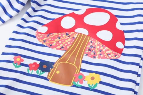 Image of Toddler Girl Long Sleeve T-Shirts Kids Cotton Fall Top 2-7 Years