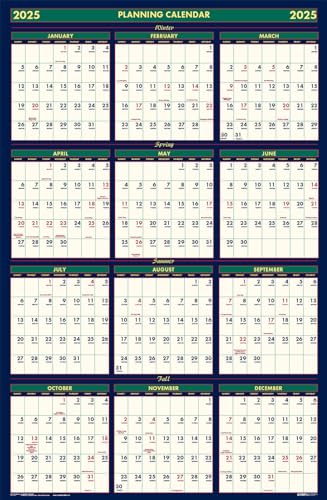 House Of Doolittle HOD391-25 2024-2025 Laminated Four Seasons Wall Calendar cover