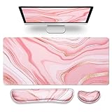 【Support De Poignet Ergonomique En Mousse À Mémoire De Forme】Le repose-poignet ergonomique épouse la forme de la main et maintient le poignet bien droit. La mousse à mémoire de forme résiste à la déformation et aide à soulager la fatigue et les douleurs liées à une utilisation prolongée