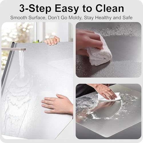 Image of TEKCOOL Large Countertop Stainless Steel Chopping Board for Kitchen,Fruit and Vegetable Cutting & Chopping Board (Size 41CM X 31CM)?