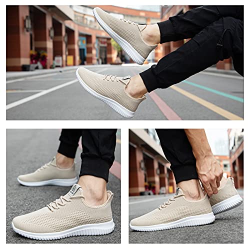 Image of YDB Men's Running Shoes Ultra Lightweight Breathable Walking Shoes Non Slip Athletic Fashion Sneakers Mesh Workout Casual Sports Shoes