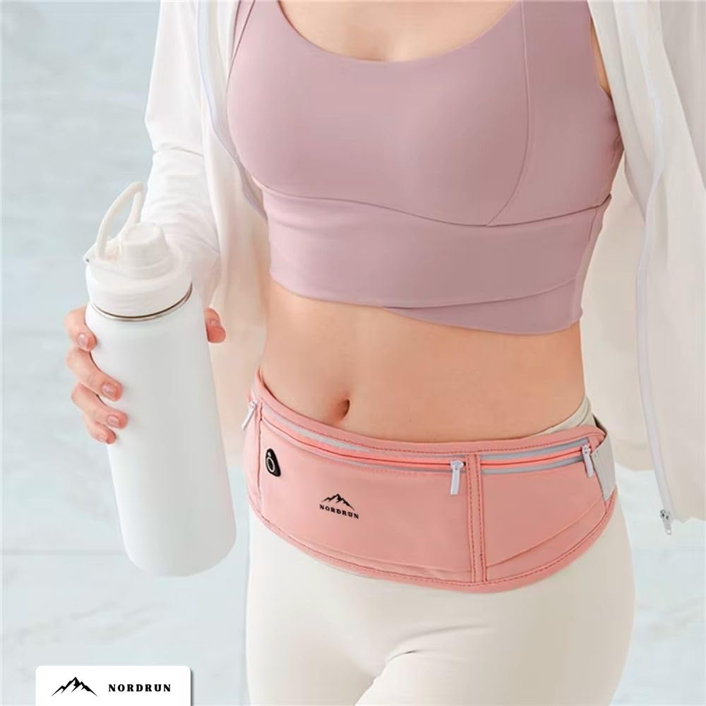 Adjustable and Waterproof Running Belt Suitable for All Phones, Pink, 20 x 10 cm - Image 5