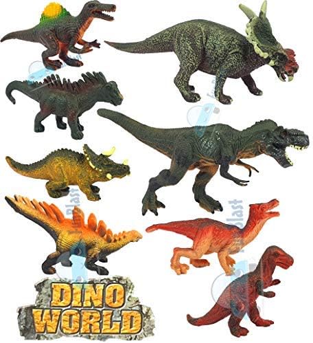FunBlast Dinosaur Toy - Set of 2 Pcs Dinosaurs Animals Figures Toys Set for Kids, Boys, Realistic Dinosaur Toys, Animal Figures Action Toys for 3+ Years Old Kids, Boys, Girls