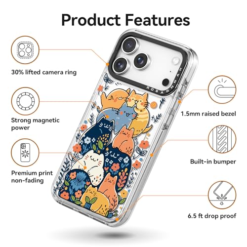 Coque antichoc iPhone 17 Pro Rosarnnah résout les bris d'écran