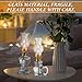 Yexiya 6 Pcs Chamber Oil Lamps Oil Lamp Vintage Glass Kerosene Lamp Bulk with Adjustable Fire Wick Rustic Clear Hurricane with 6.6 ft Extra Wick for Indoor Use Home Decor 8 Inch (Classic Style)