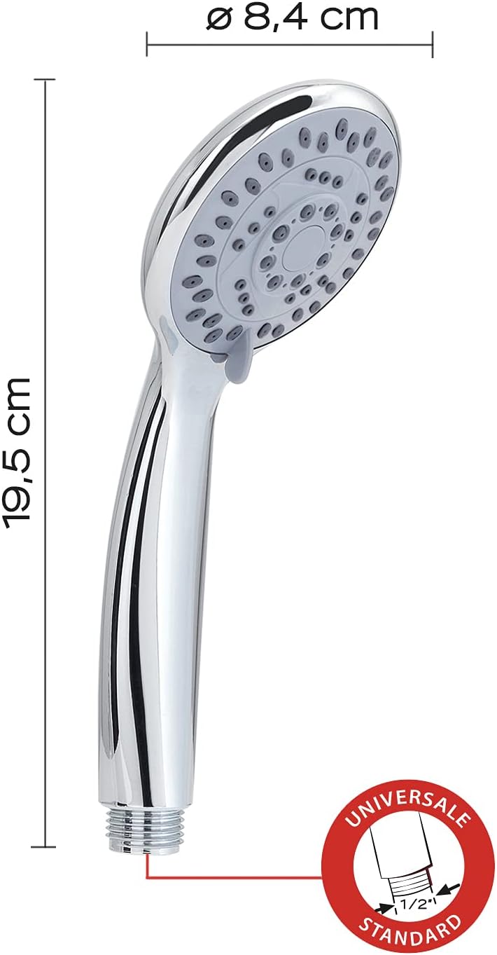 Gedy GYHS10006 G-Easy 06 Hand Shower, Chrome, Unica
