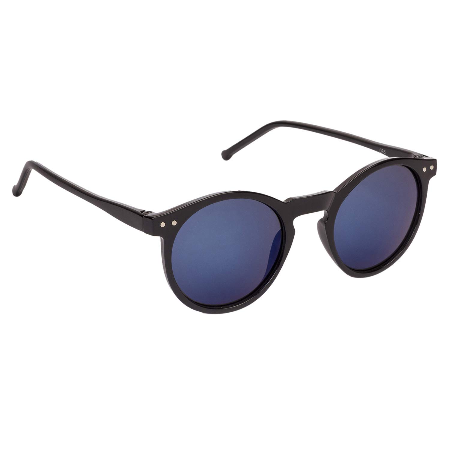 Stockton Round Black-Blue Mirrored UV Protection Sunglasses For Men & Women [MA-399-S7 ]-image-44
