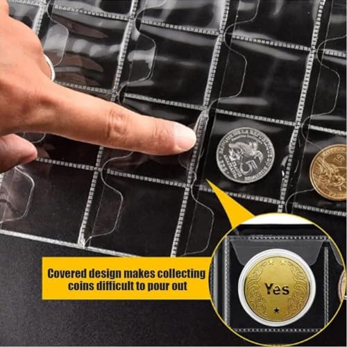 Álbum de monedas impermeable y con rejillas protectoras para 300 piezas 8