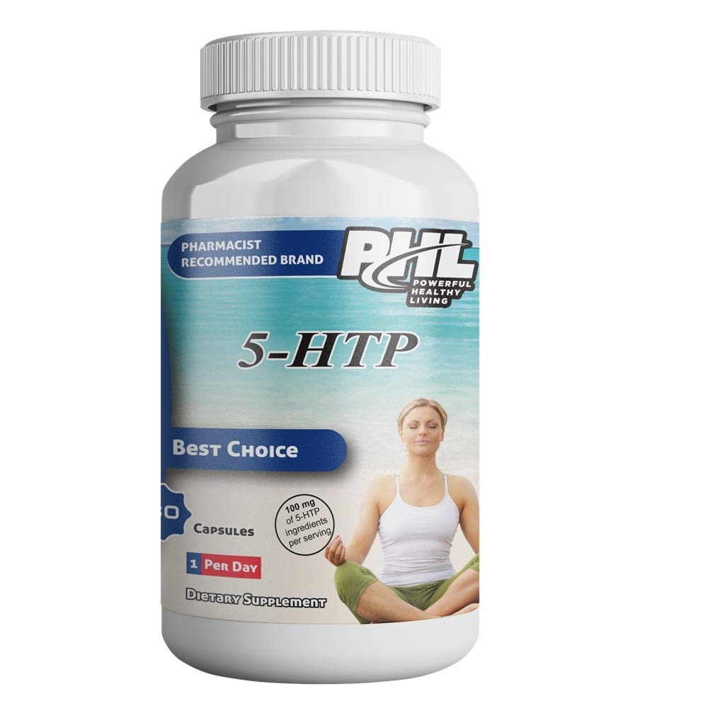 PHL 5-Hydroxytryptophan 100 mg Capsules 60's