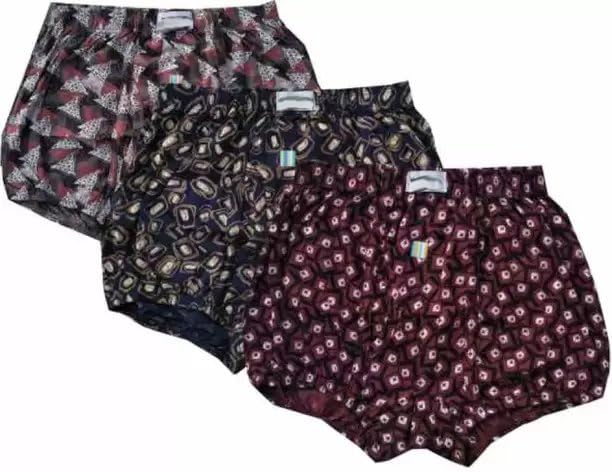 GenericAP Garments Store Multicolor Pack of 3 Camouflage, Animal Print, Floral Print, Printed, Geometric Print, Colorblock, Graphic Print Men Trunk (123 CK Underwear- -3-90)