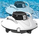 Pool Vacuum, Cordless Pool Vacuum Automatic Pool Vacuum 90 Mins Running Time Ideal for Above & In-gr