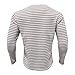 Mens Henley Shirts Long Sleeve Regular Fit Cotton Casual Summer Striped T Shirts Fashion Basic Fitted Athletic Work Tshirts Beige