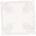 amscan Floral Paper Doilies, Square Doilies, Party Supplies, White, 10.5 inches, 20ct