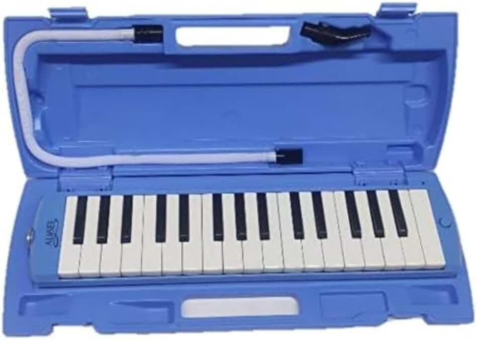 Melodica Angel 32 Tasti - Con Borsa Imbottita E Tracolla, Colore Blu, Per Principianti E Musica - Foto 8