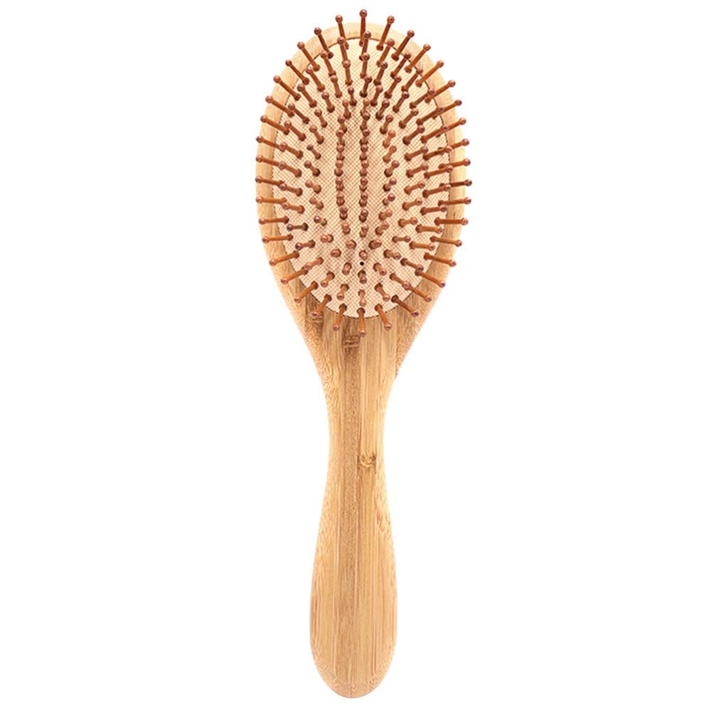 ZIBUYU® Natural Bamboo Hair Brush Wooden Comb for Women Hair Growth, Anti-Hair Loss Scalp Massager Professional Healthy Anti-Static Detangler Tousle Airbag Comb, for Women & Men ZIBUYU® Natural Bamboo Hair Brush Wooden Comb for Women Hair Growth, Anti-Hair Loss Scalp Massager Professional Healthy Anti-Static Detangler Tousle Airbag Comb, for Women & Men