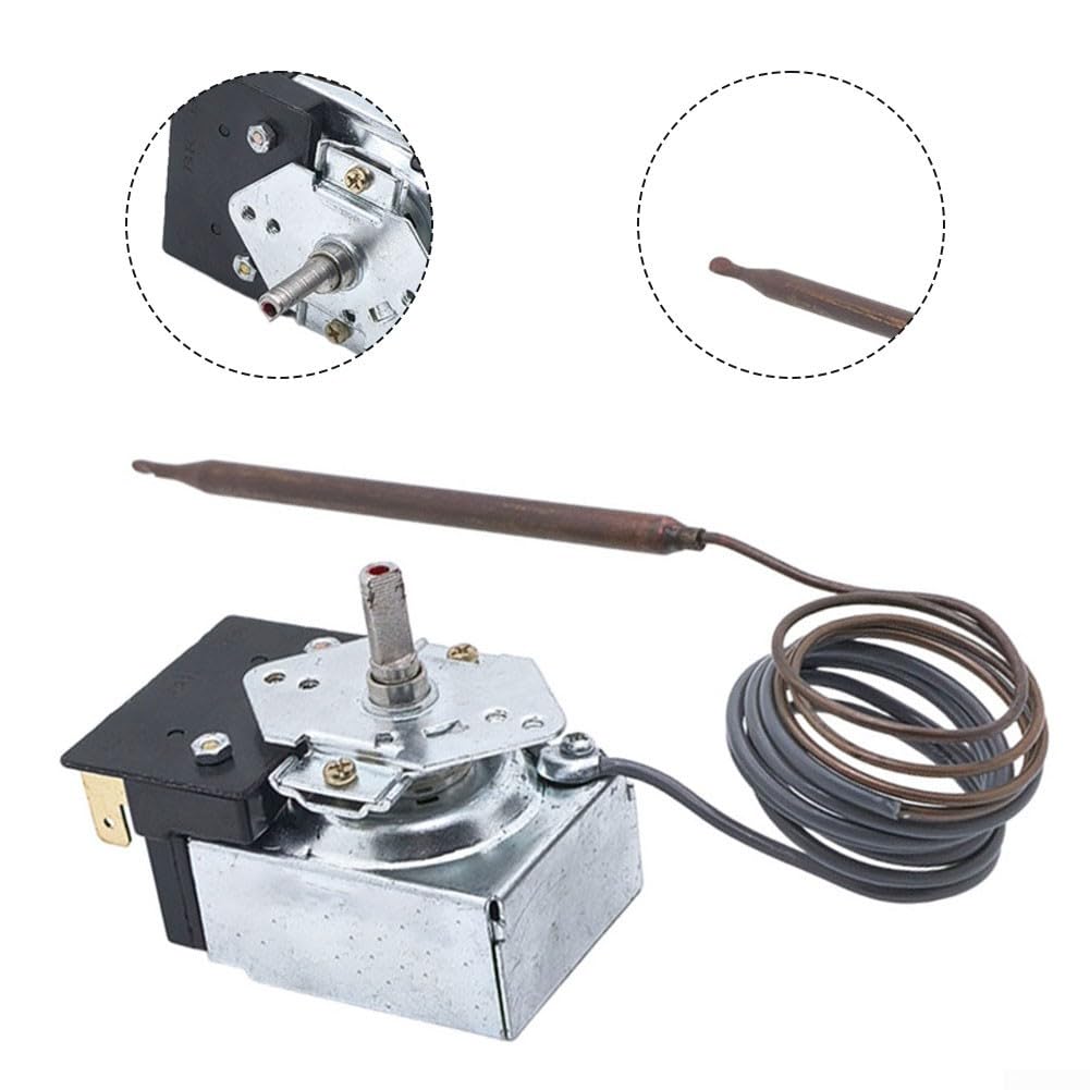 Adatto per modelli Robertshaw, 22A Rating, max 606F, regolazione precisa, compatibile con gas elettrico | Robusta struttura in metallo, resistente al calore, lunga durata, finitura argento, resiste ai rigori