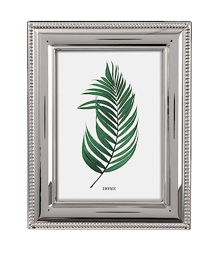 Inov8 Framing Tarnish Resistant Silver Plated Picture Frame - Bead Design for 6x4 Inch (15x10cm) Photo