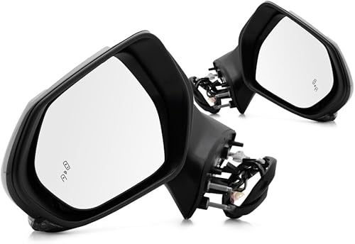 Miniatura 4 de Para Toyota Camry 2018-2024 Espejo de puerta del conductor y del pasajero, par eléctrico eléctrico plegable manual híbrido con luces de señal y