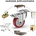GBL - 4 Ruedas para Muebles + Tornillos 600KG | 100mm Ruedas...
