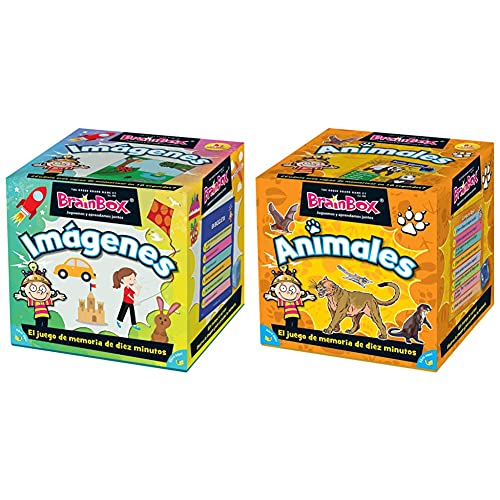 Asmodee Brainbox Imágenes Juego De Mesa En Español + Brainbox Animales Juego De Mesa En Español