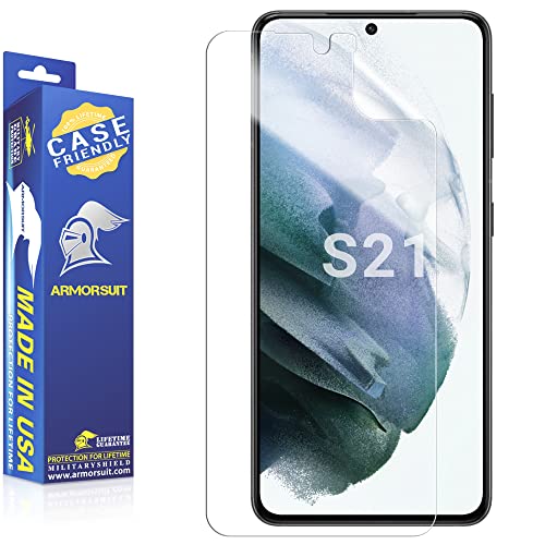 ArmorSuit 2 Pack for Samsung Galaxy S21 (6.2-INCH) 2021 Screen Protector Case Friendly MilitaryShield HD Clear Film - Made in the USA by ArmorSuit - Used condition - US$8.50