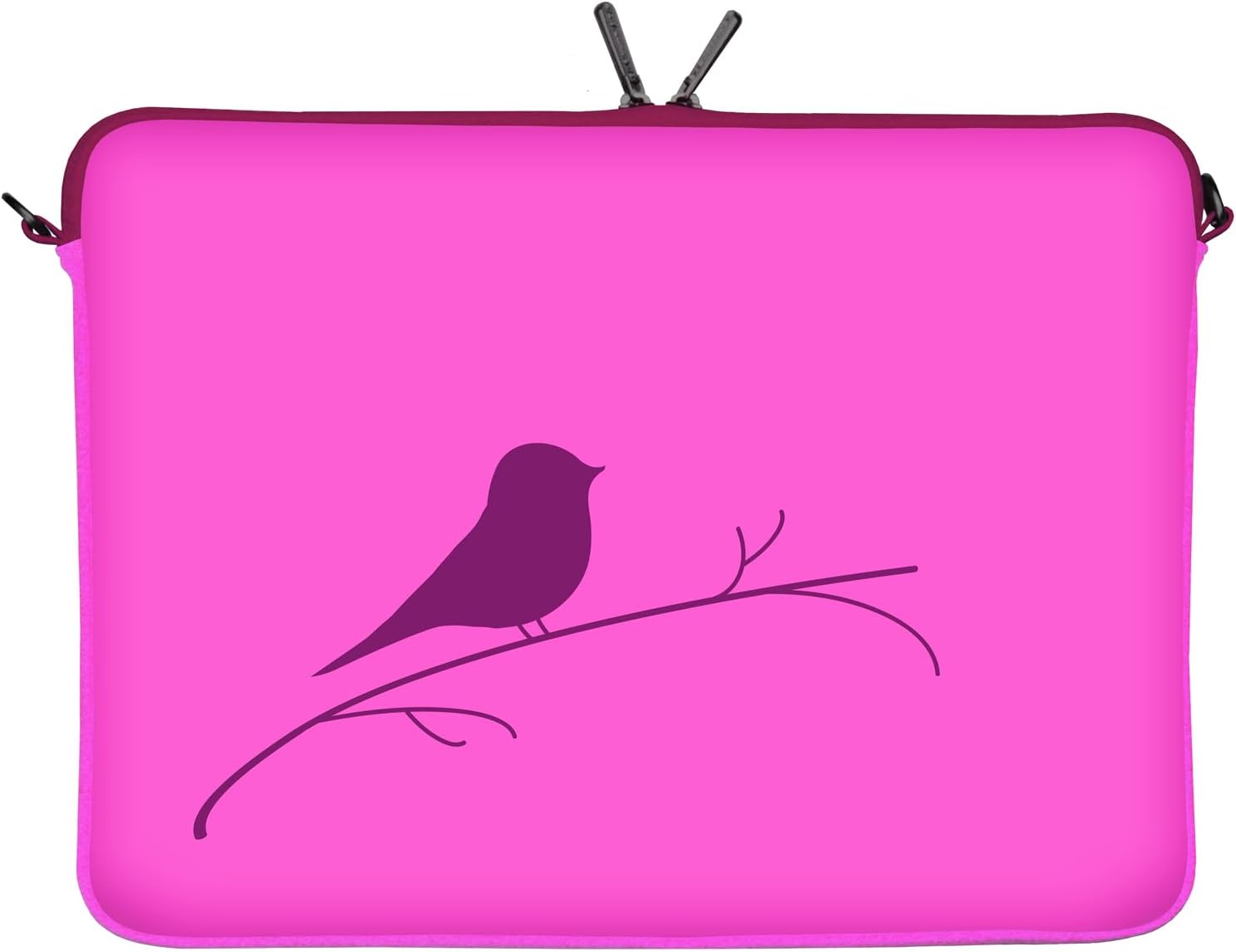LS122-10 Early Bird Designer Laptop Neoprene Protective Case 10 Inch PC Netbook Bag 9.7 to 10.1 and 10.5 Inch (26.67 cm) Sleeve Bird Pink