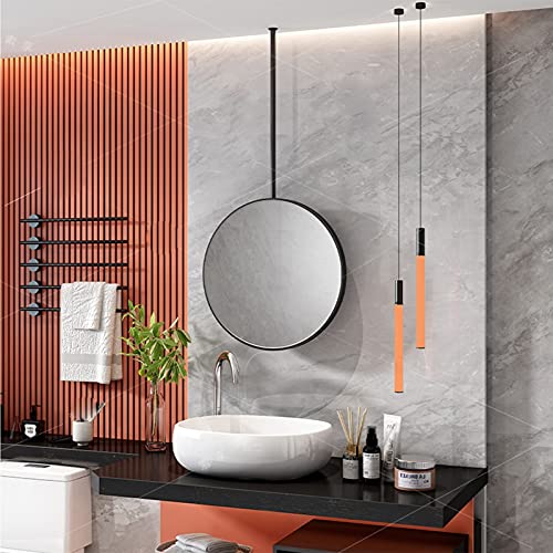 Miroir de salle de bain design moderne circulaire avec cadre en métal d'exception